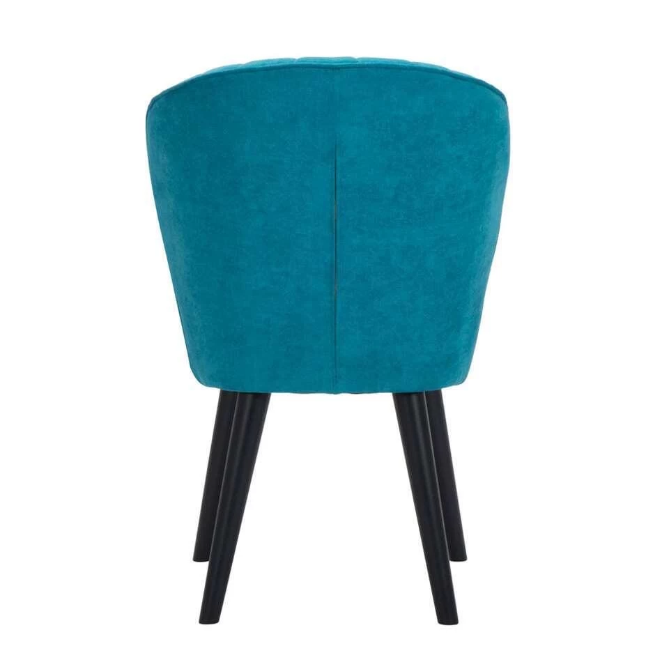Eetkamerstoel Ventura - Stof - Turquoise 4 Eetkamerstoel Ventura - Stof - Turquoise - Image 2