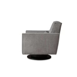 Draaifauteuil Stuttgart Met Armleuning - Ribcord - Antraciet -ZitMeester ComfortDesign 81004593 0301