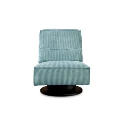 Draaifauteuil Stuttgart - Ribcord - Ijsblauw