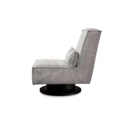 Draaifauteuil Stuttgart - Ribcord - Lichtgrijs -ZitMeester ComfortDesign 81004595 0301