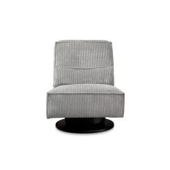 Draaifauteuil Stuttgart - Ribcord - Lichtgrijs