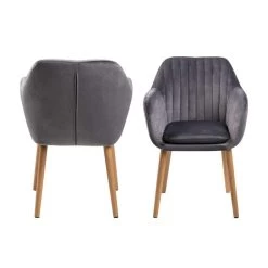 Eetkamerstoel Meda - Fluweel - Grijs (1 Stuk) 6 Eetkamerstoel Meda - Fluweel - Grijs (1 Stuk) -ZitMeester ComfortDesign 81013271 0101