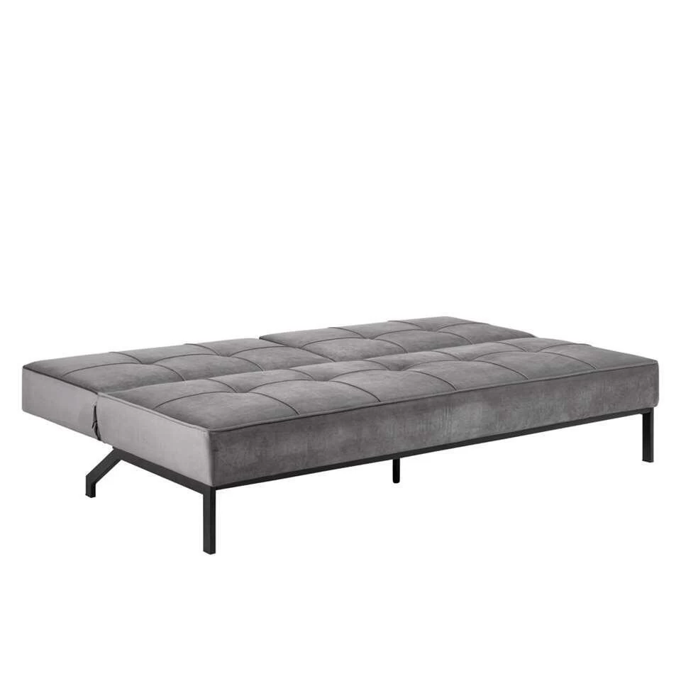 Slaapbank Linz - Velvet Donkergrijs 5 Slaapbank Linz - Velvet Donkergrijs - Image 3