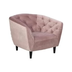 Fauteuil Thyrza - Fluweel - Oudroze -ZitMeester ComfortDesign 81020423 0700