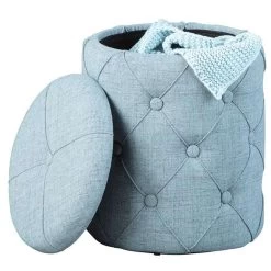 Poef Yapak - Grijs - 40x34x34 Cm 9 Poef Yapak - Grijs - 40x34x34 Cm -ZitMeester ComfortDesign 81021757 0400