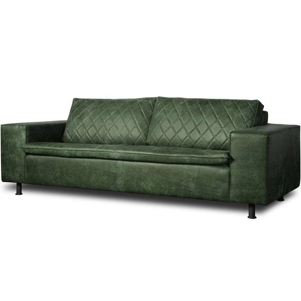 Bank Levin 3-zits - Leer - Groen 4 Bank Levin 3-zits - Leer - Groen - Image 2