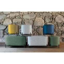 Tenzo Poef Harry - Blauw - 46x42x42 Cm -ZitMeester ComfortDesign 81023600 0400