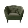 Fauteuil Thyrza - Fluweel - Groen