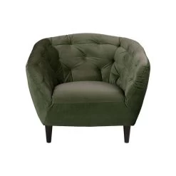 Fauteuil Thyrza - Fluweel - Groen