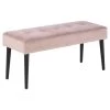 Bankje Gaby - Fluweel - Roze - 45x95x38 Cm -ZitMeester ComfortDesign 81026453