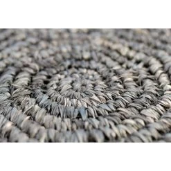 HSM Collection Poef Malibu - Zwart/naturel - 40 Cm -ZitMeester ComfortDesign 81027207 0300