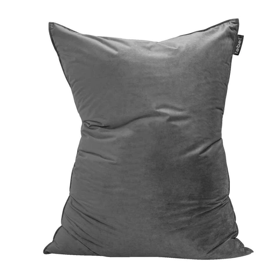 Zitzak Rib Velours - Antraciet - 100x150cm 4 Zitzak Rib Velours - Antraciet - 100x150cm - Image 2