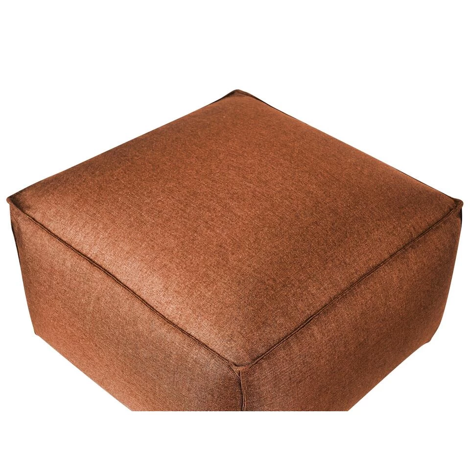 Beliani Poef MUKKI - Bruin Polyester 6 Beliani Poef MUKKI - Bruin Polyester - Image 4