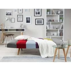 Beliani Driezitsbank - INGARO Multicolor Polyester -ZitMeester ComfortDesign 818ac3fb1f3a45bc92f9fe4110e8971f