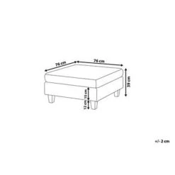 Beliani Ottomaan FEVIK - Zwart Polyester -ZitMeester ComfortDesign 8242f799d8fa4691918d0df0649c4f87