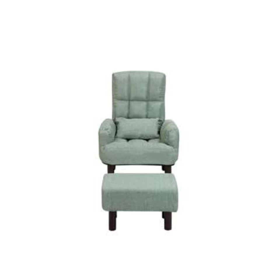 Beliani Fauteuil OLAND - Groen Polyester 6 Beliani Fauteuil OLAND - Groen Polyester - Image 4