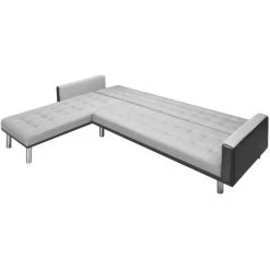 VidaXL Hoekslaapbank 218x155x69 Cm Stof Zwart En Grijs -ZitMeester ComfortDesign 8a5e4a6da4eb4c14b0f648fcbfa0e2f5