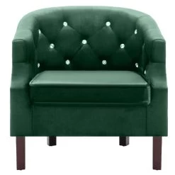 VidaXL Fauteuil Fluweel Groen 9 VidaXL Fauteuil Fluweel Groen -ZitMeester ComfortDesign 8b851627a4ee4b9a9f95cb21d4c2270c