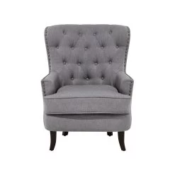 Beliani Fauteuil VIBORG - Grijs Polyester -ZitMeester ComfortDesign 8b90b653f2494a4da1f49f41f91d5910