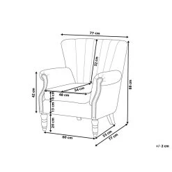 Beliani Fauteuil SVEDALA - Grijs Fluweel -ZitMeester ComfortDesign 8cf63fa22d72413abdf3556a3fec4901