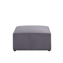 Beliani Ottomaan LEMVIG - Grijs Corduroy -ZitMeester ComfortDesign 8d6029a4498645079c620d88f428462a