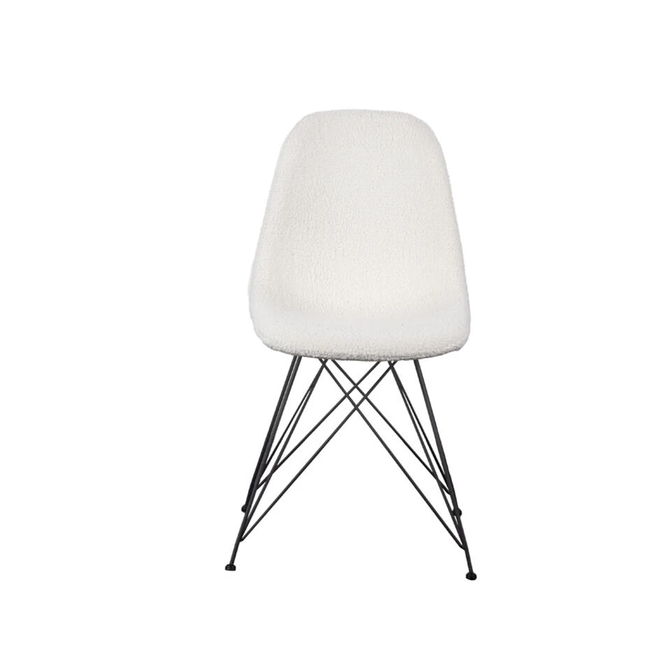 Giga Meubel Teddy Stoel - Eetkamerstoel Wit - Zithoogte 48cm - Set Van 2 4 Giga Meubel Teddy Stoel - Eetkamerstoel Wit - Zithoogte 48cm - Set Van 2 - Image 2
