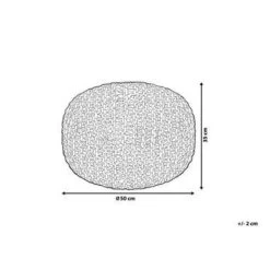 Beliani Poef CONRAD - Grijs Katoen -ZitMeester ComfortDesign 9a389fdcc2234958befb0ab3ec5b4099 1