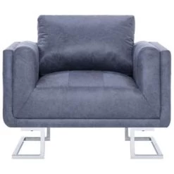 VidaXL Fauteuil Kubus Kunstsuède Grijs 8 VidaXL Fauteuil Kubus Kunstsuède Grijs -ZitMeester ComfortDesign 9cee1d1424014affa649775f486e5338