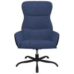 VidaXL Relaxstoel Met Voetensteun Stof Blauw -ZitMeester ComfortDesign 9fe6784b85924c8a99ba9818af9b9ed0