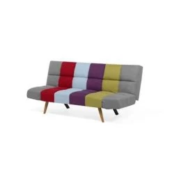 Beliani Driezitsbank - INGARO Multicolor Polyester -ZitMeester ComfortDesign a09982c0f2804a2996235995e1d87260
