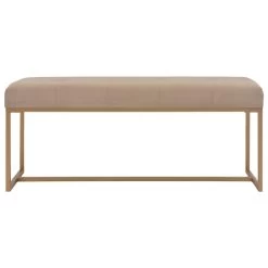 VidaXL Bankje 120 Cm Fluweel Beige 7 VidaXL Bankje 120 Cm Fluweel Beige -ZitMeester ComfortDesign a2c8dbe527a0420ca16dd83569b13c57