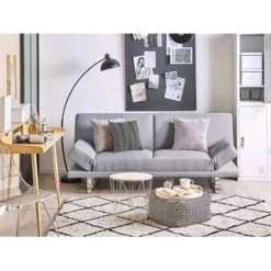 Beliani Slaapbank - YORK Grijs Polyester 8 Beliani Slaapbank - YORK Grijs Polyester -ZitMeester ComfortDesign a7acbbf0f23740d7a278b13af8d68a22