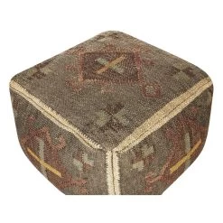 Beliani Poef KATORA - Groen Jute -ZitMeester ComfortDesign abe9398ef7bc47848a2cc929cf881f5a