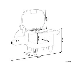 Beliani Dierenhocker FOX - Oranje Fluweel 8 Beliani Dierenhocker FOX - Oranje Fluweel -ZitMeester ComfortDesign aed95410bd834e6face788737394f751