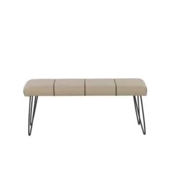 Beliani Hocker BETIN - Beige Kunstleer -ZitMeester ComfortDesign b10eddc9625945fab4810679568aa9de