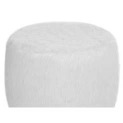 Beliani Hocker IOWA - Wit Polyester -ZitMeester ComfortDesign bb318ecb39ee48b59284e841e901ad29