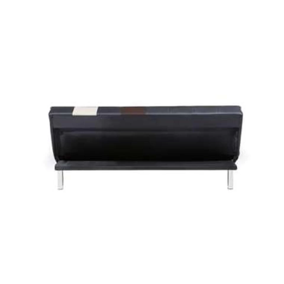 Beliani Driezitsbank - OLSKER Zwart Kunstleer 5 Beliani Driezitsbank - OLSKER Zwart Kunstleer - Image 3