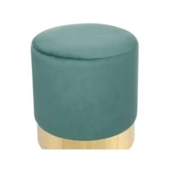 Beliani Poef SOPHIA - Groen Fluweel -ZitMeester ComfortDesign bedf1fd24b7c41c890b1359e94404a25