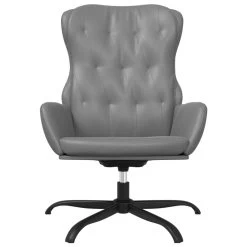 VidaXL Relaxstoel Kunstleer Antracietgrijs -ZitMeester ComfortDesign bf50e13f9f814a659ab7634251455245
