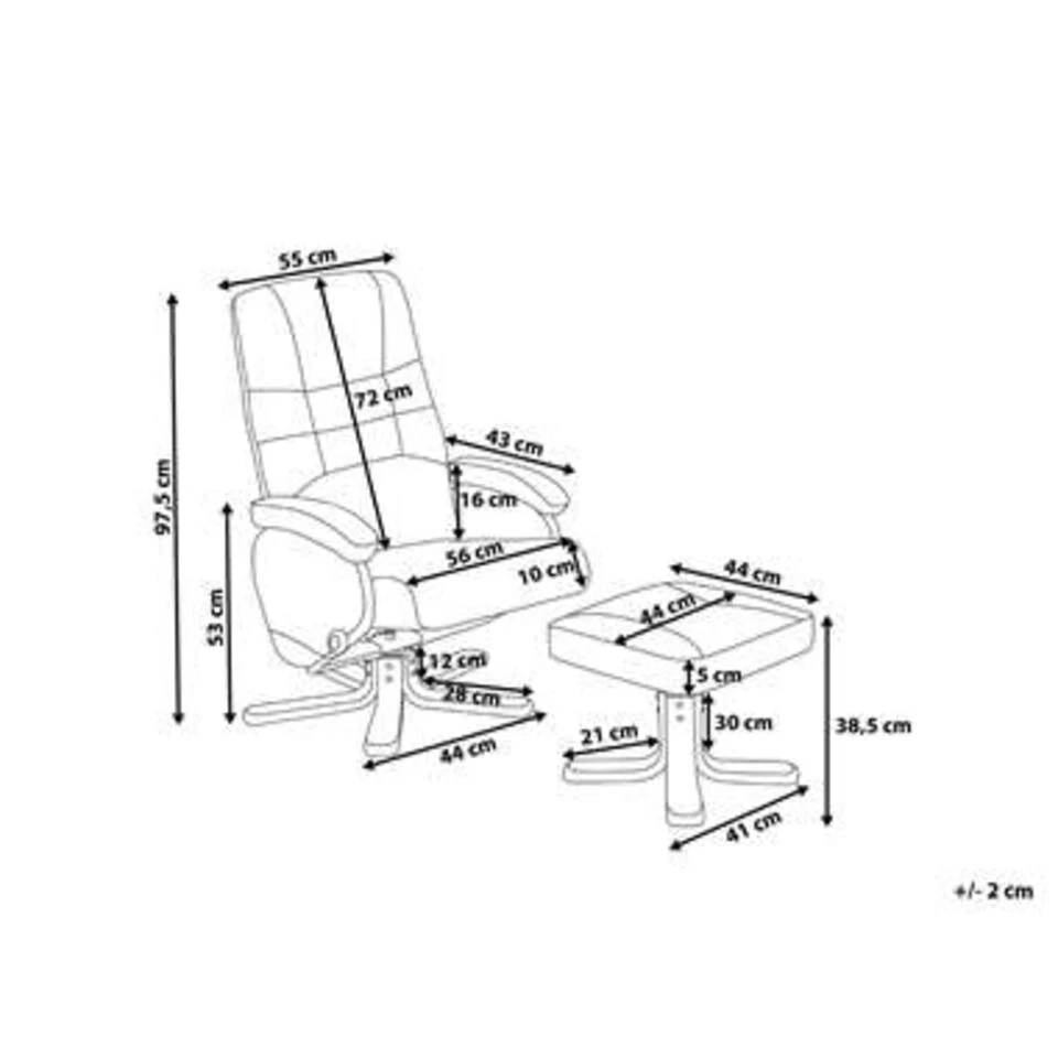 Beliani Massagestoel RELAXPRO - Beige Kunstleer 6 Beliani Massagestoel RELAXPRO - Beige Kunstleer - Image 4