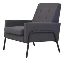 VidaXL Fauteuil Staal En Stof Donkergrijs 8 VidaXL Fauteuil Staal En Stof Donkergrijs -ZitMeester ComfortDesign c0e93134ba9b42c1a72c80deaaab83d7