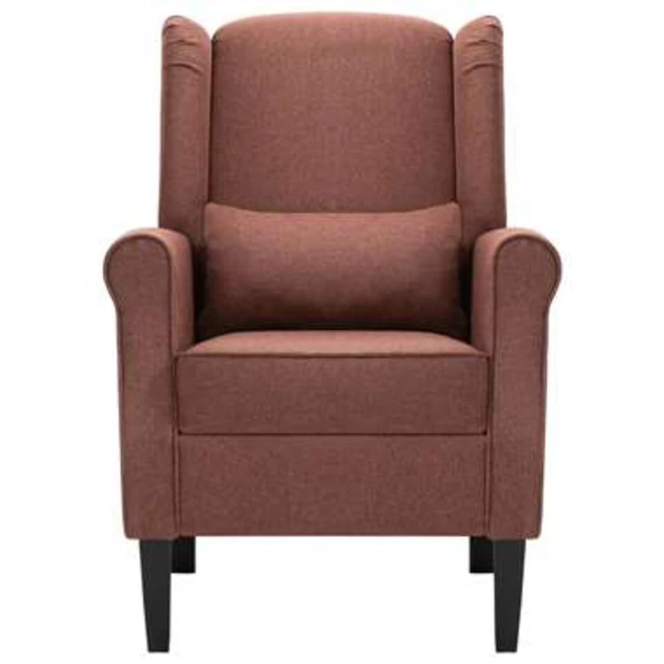 VidaXL Fauteuil Stof Bruin 6 VidaXL Fauteuil Stof Bruin - Image 4