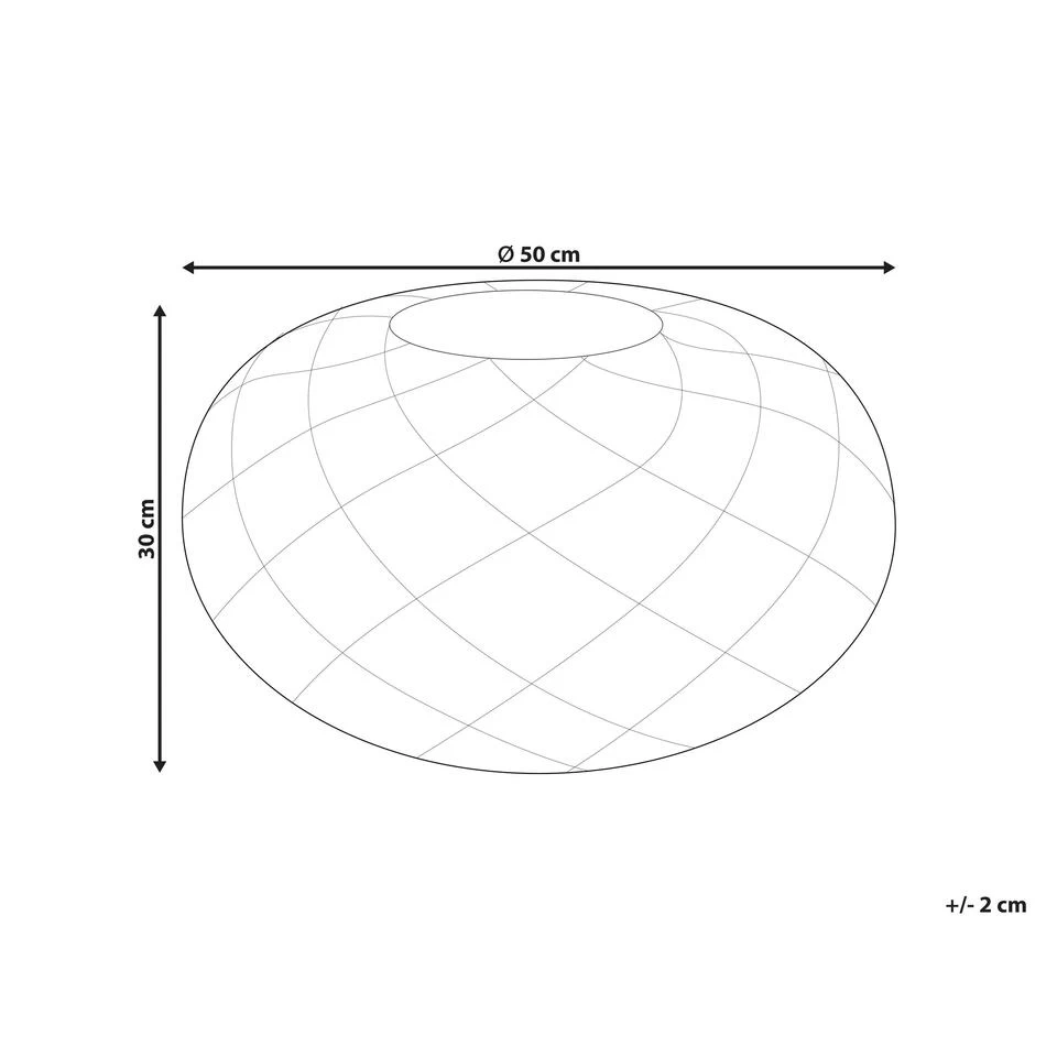 Beliani Poef BERKANE - Blauw Katoen 5 Beliani Poef BERKANE - Blauw Katoen - Image 3