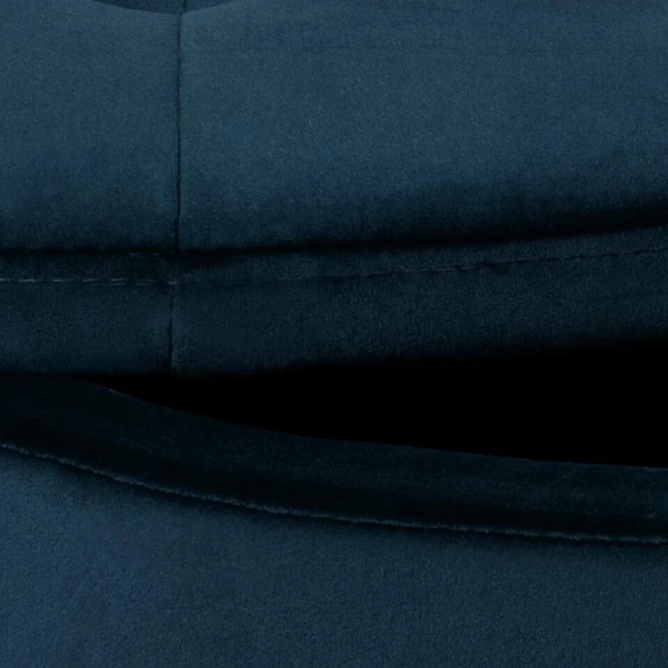 Sohome Poef Takeesha - Velvet - Blauw 6 Sohome Poef Takeesha - Velvet - Blauw - Image 4