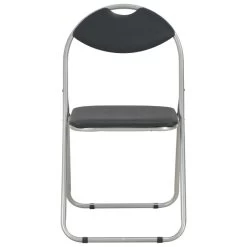 VidaXL Eetkamerstoelen Inklapbaar 2 St Kunstleer Zwart 8 VidaXL Eetkamerstoelen Inklapbaar 2 St Kunstleer Zwart -ZitMeester ComfortDesign c853dbbcceca4843a13eba9b77642670