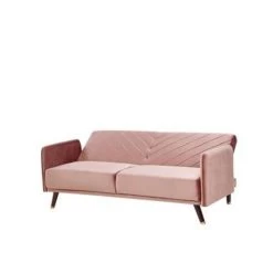 Beliani Driezitsbank - SENJA Roze Fluweel -ZitMeester ComfortDesign c8d403c3f04d40d6828e8e1bae76ed52