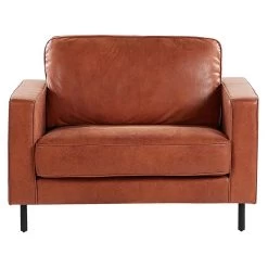 Beliani Fauteuil SAVALEN - Bruin Kunstleer 9 Beliani Fauteuil SAVALEN - Bruin Kunstleer -ZitMeester ComfortDesign c9717262b1054eda98d537778b777a70