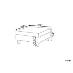 Beliani Ottomaan FEVIK - Zwart Polyester -ZitMeester ComfortDesign cd276c8b9c6b4d8dbf3a129ce9b3f0d6