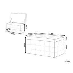 Beliani Ottomaan MICHIGAN - Zwart Kunstleer 9 Beliani Ottomaan MICHIGAN - Zwart Kunstleer -ZitMeester ComfortDesign cd2defedb4084bf8ad4e4c381656757b