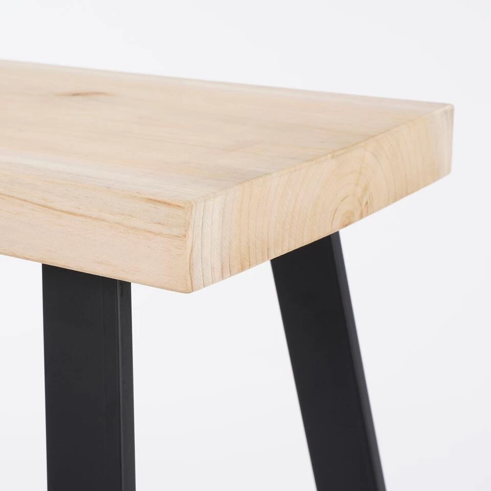 Mica Decorations Plano Bank - L92 X B31 X H46 Cm - Lichtbruin 4 Mica Decorations Plano Bank - L92 X B31 X H46 Cm - Lichtbruin - Image 2